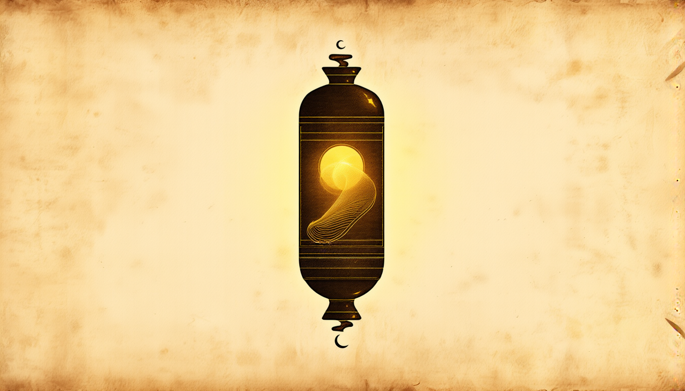 A sealed vessel with hidden golden light inside